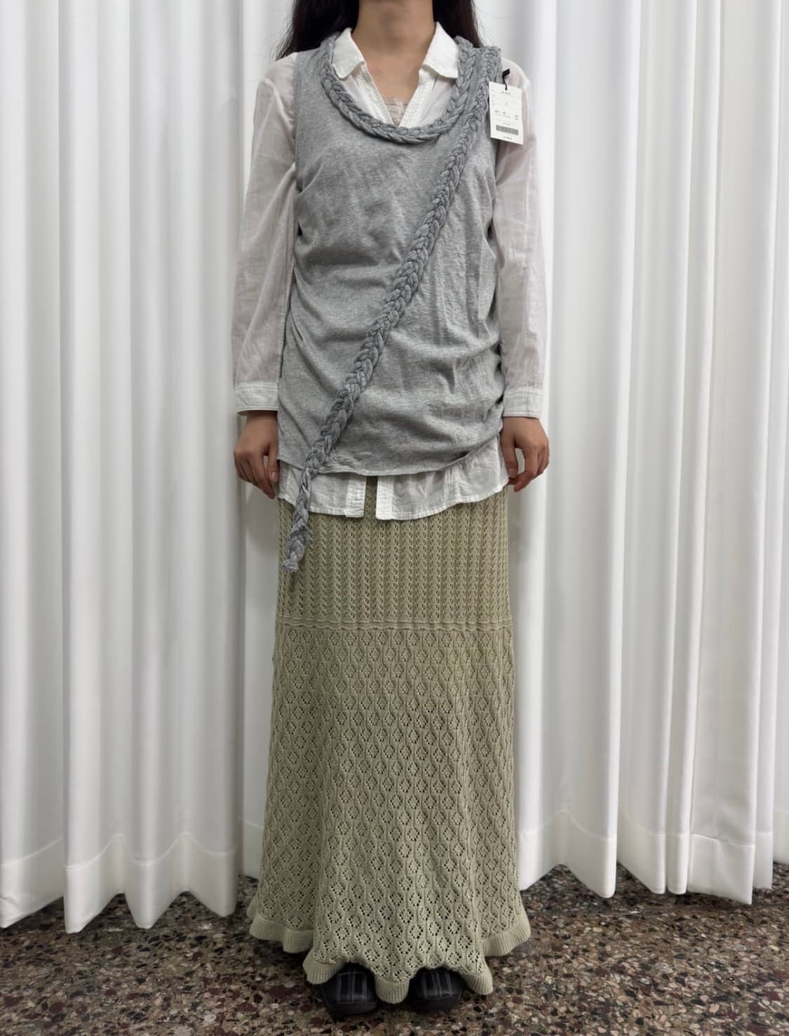 gu crochet skirt 상품이미지2