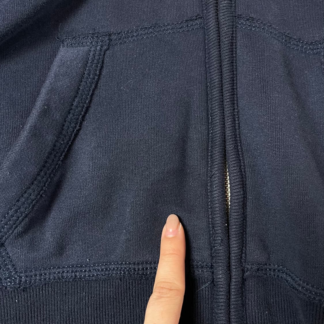 아베크롬비앤피치 네이비 후드집업 L 상품이미지7