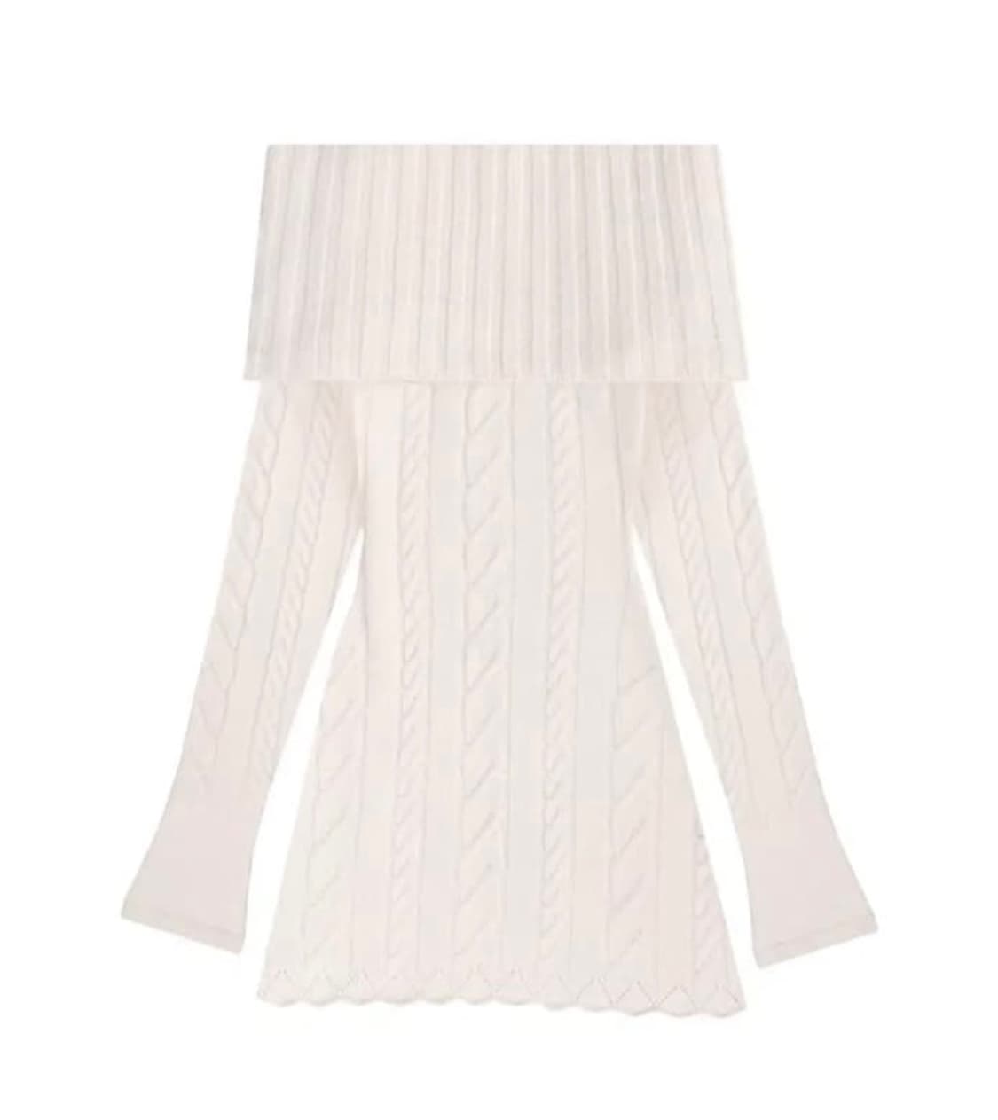 클리시어 러브노트 니트 원피스 상품이미지1