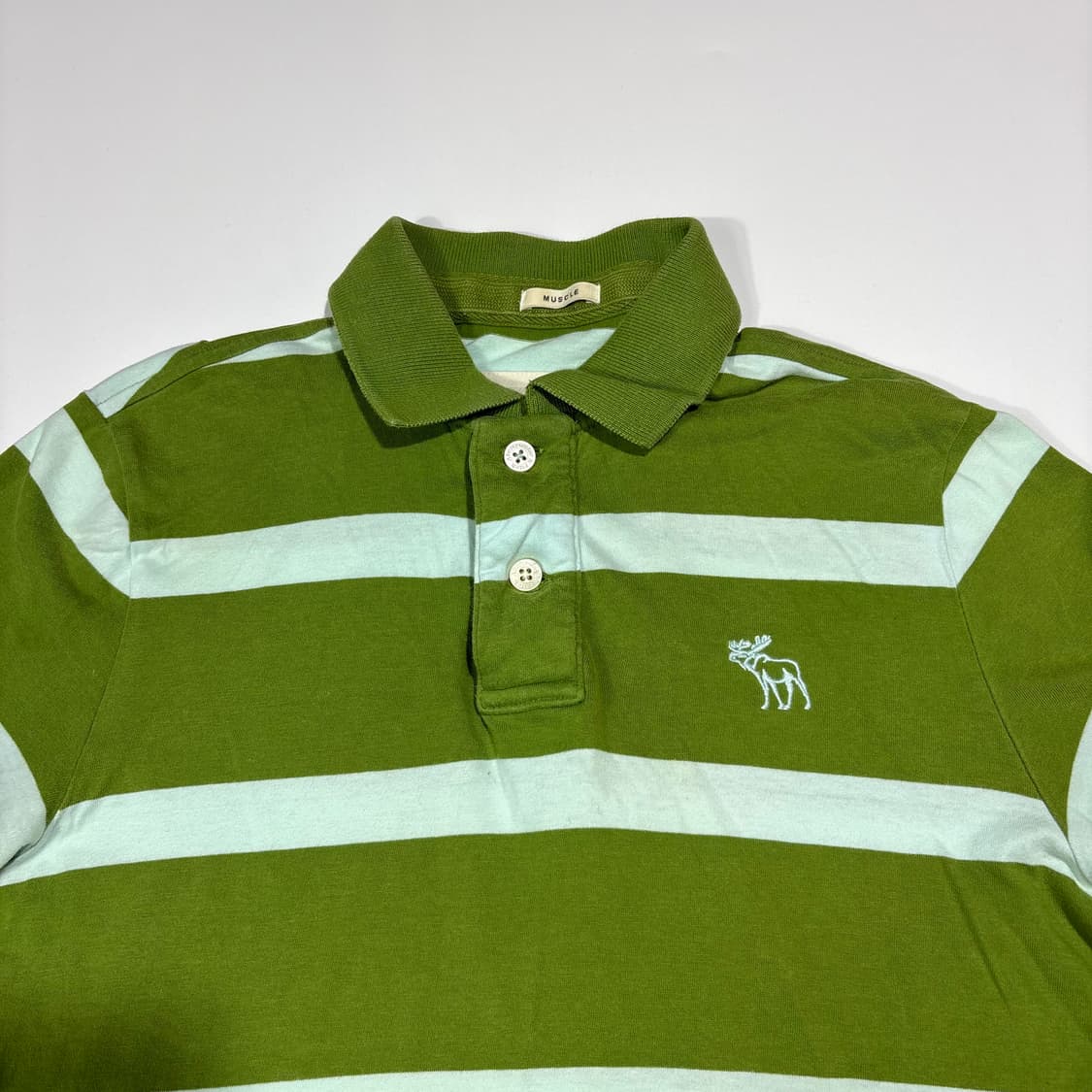 아베크롬비 그린 스트라이프 카라티 상품이미지2