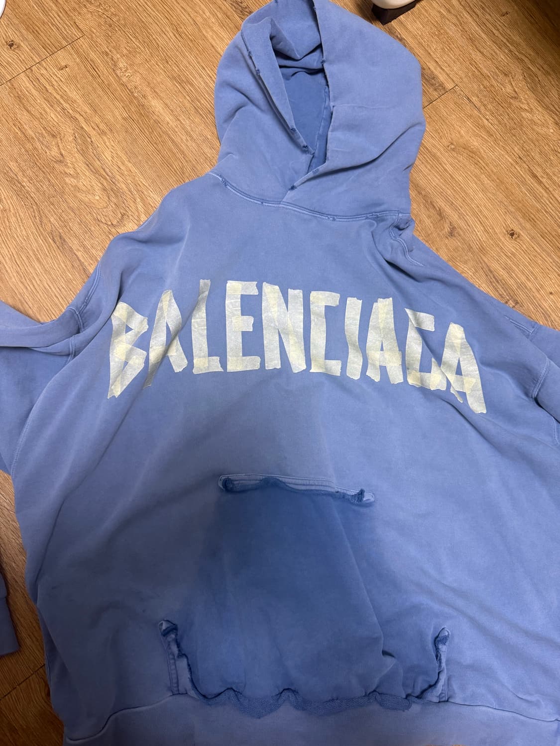 발렌시아가 테이프타입 후드 상품이미지1