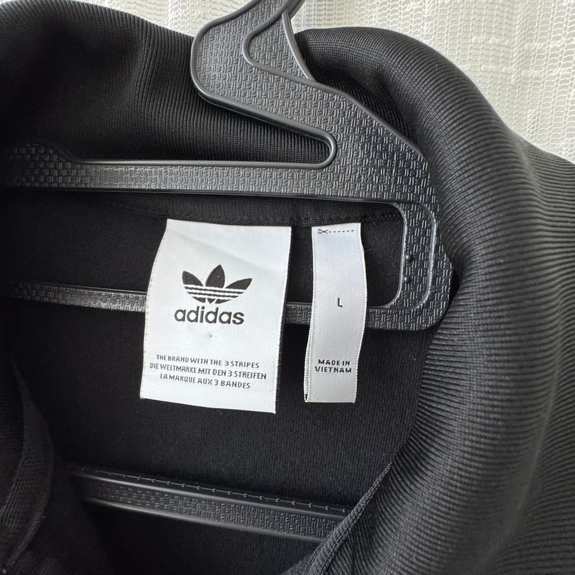 아디다스 불꽃자수로고 트랩탑 블랙져지 L 상품이미지4