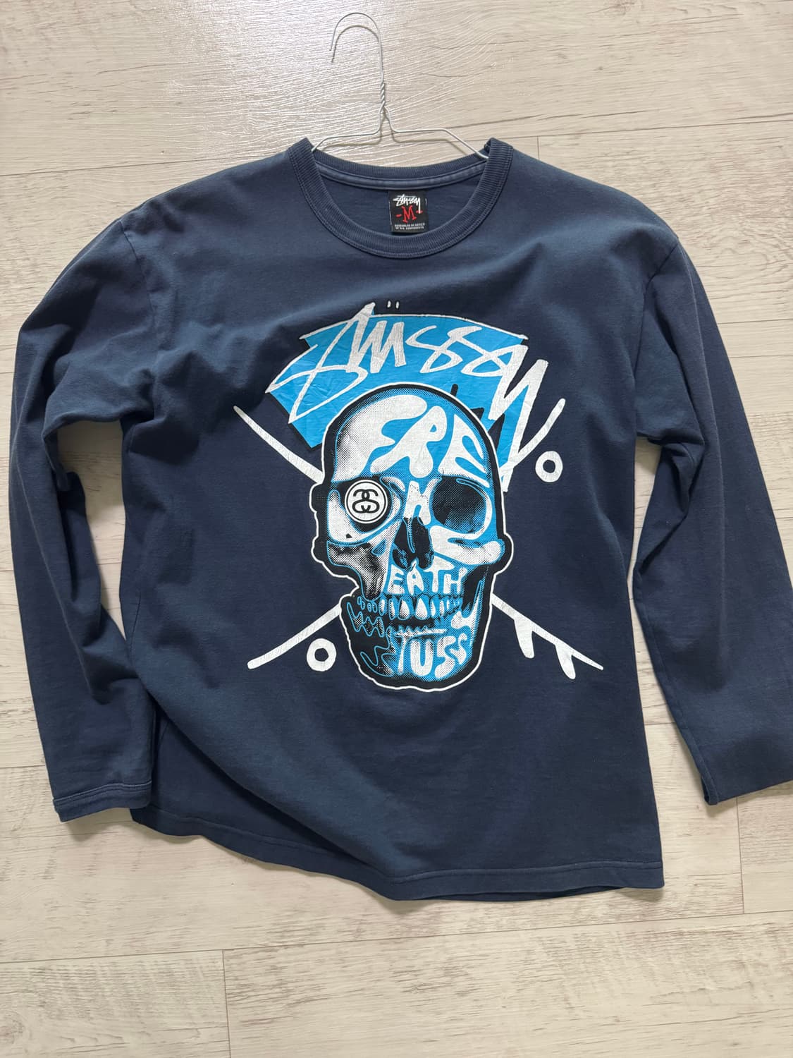 스투시 00s 네이비 롱 슬리브 상품이미지1