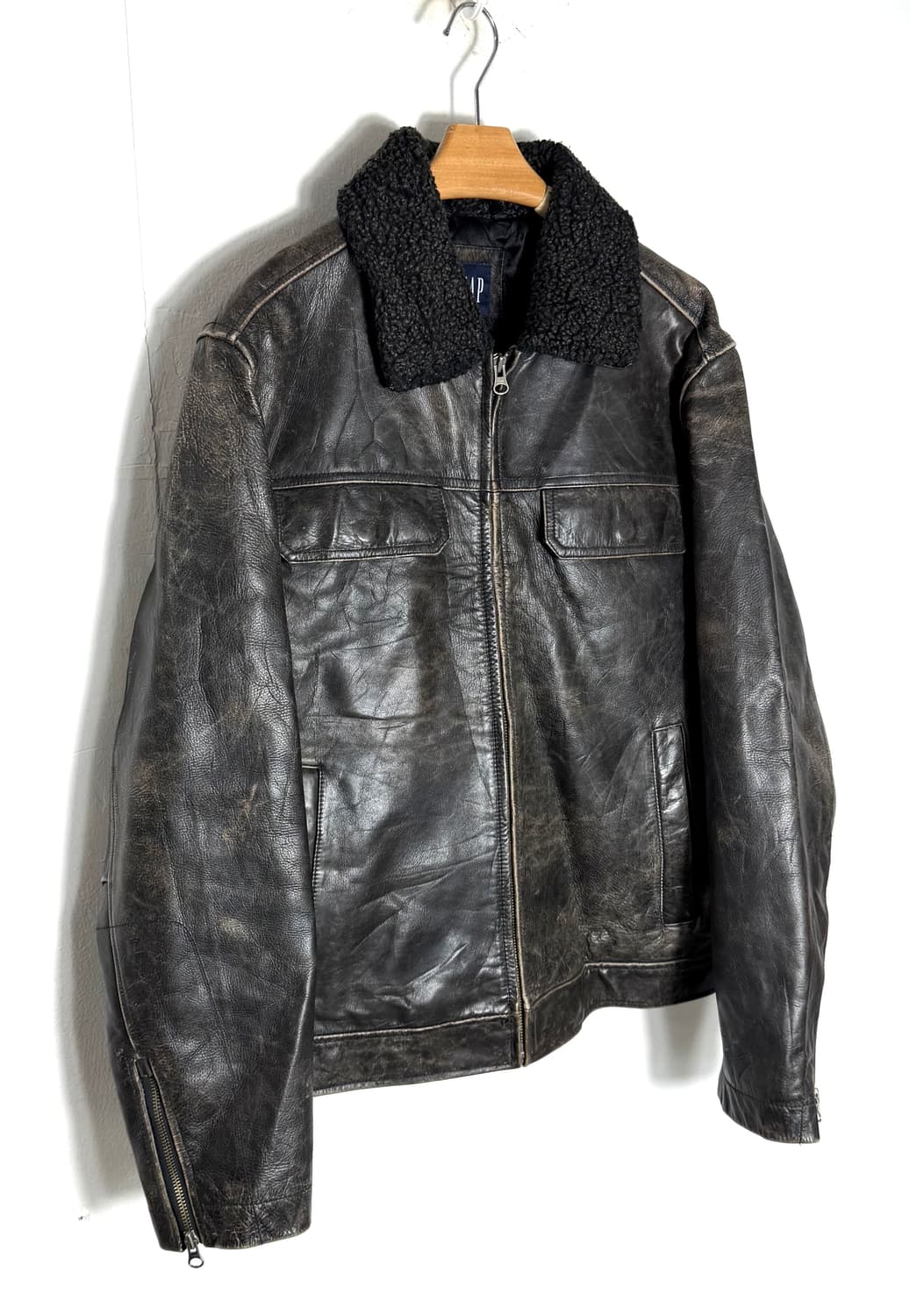 올드갭 가죽자켓 레더자켓 올드캡카코트 카코트 갭가죽자켓 gap 상품이미지1