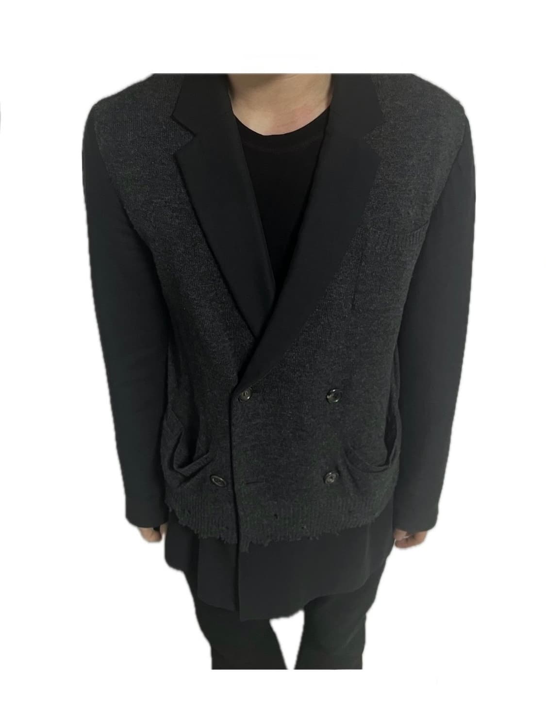 언더커버 17aw 니트도킹 블레이저 상품이미지1