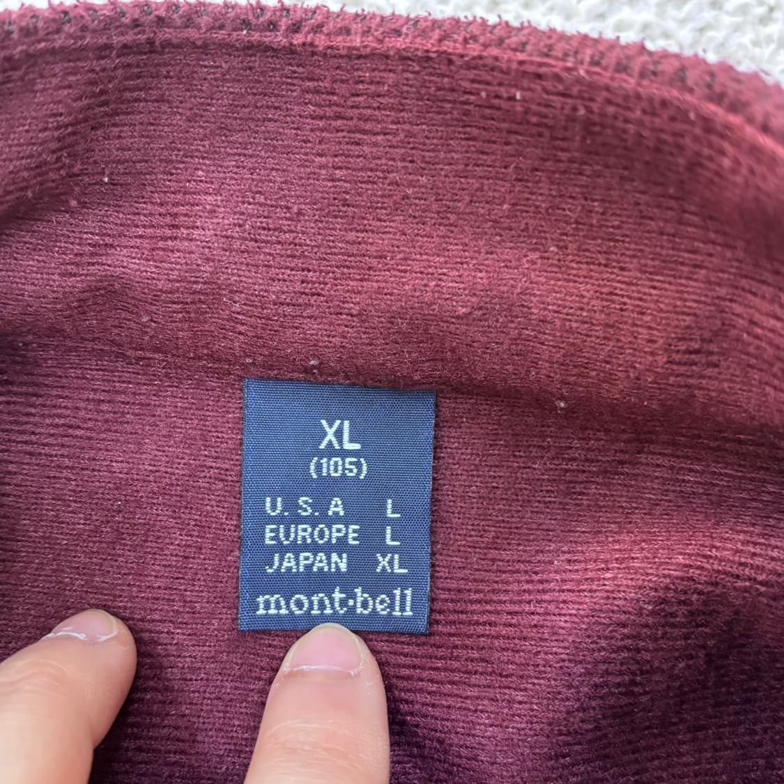 XL 몽벨 하프집업 기능성 긴팔 티셔츠 0420E 상품이미지3