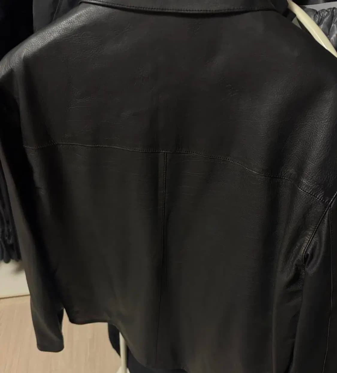 마시모두띠 디스트레스드 가죽 레더 자켓 m 상품이미지7