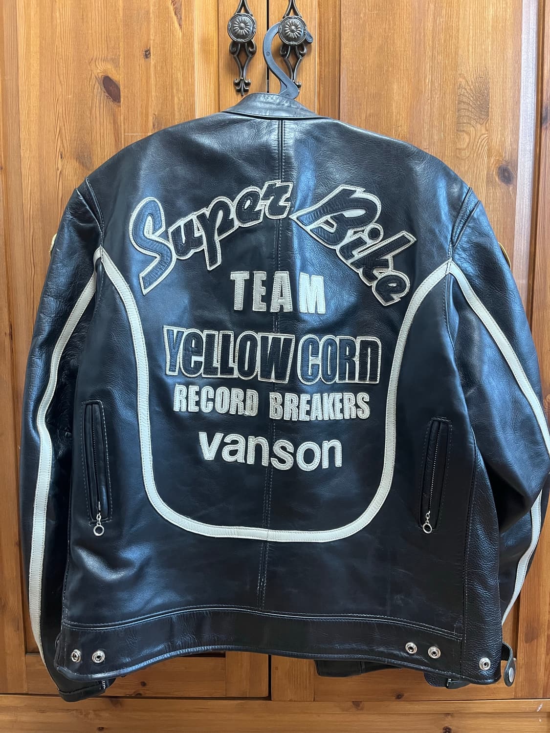 Vanson x Yellow corn 콜라보 레더 라이딩자켓 L 사이즈 상품이미지3