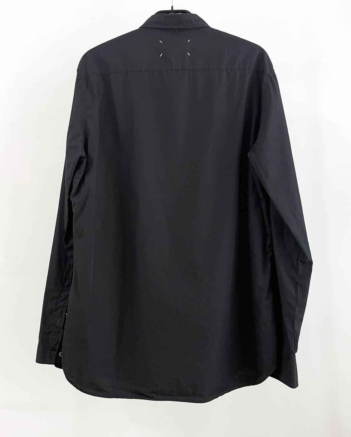 마르지엘라 스티치 포플린 셔츠 블랙 상품이미지4