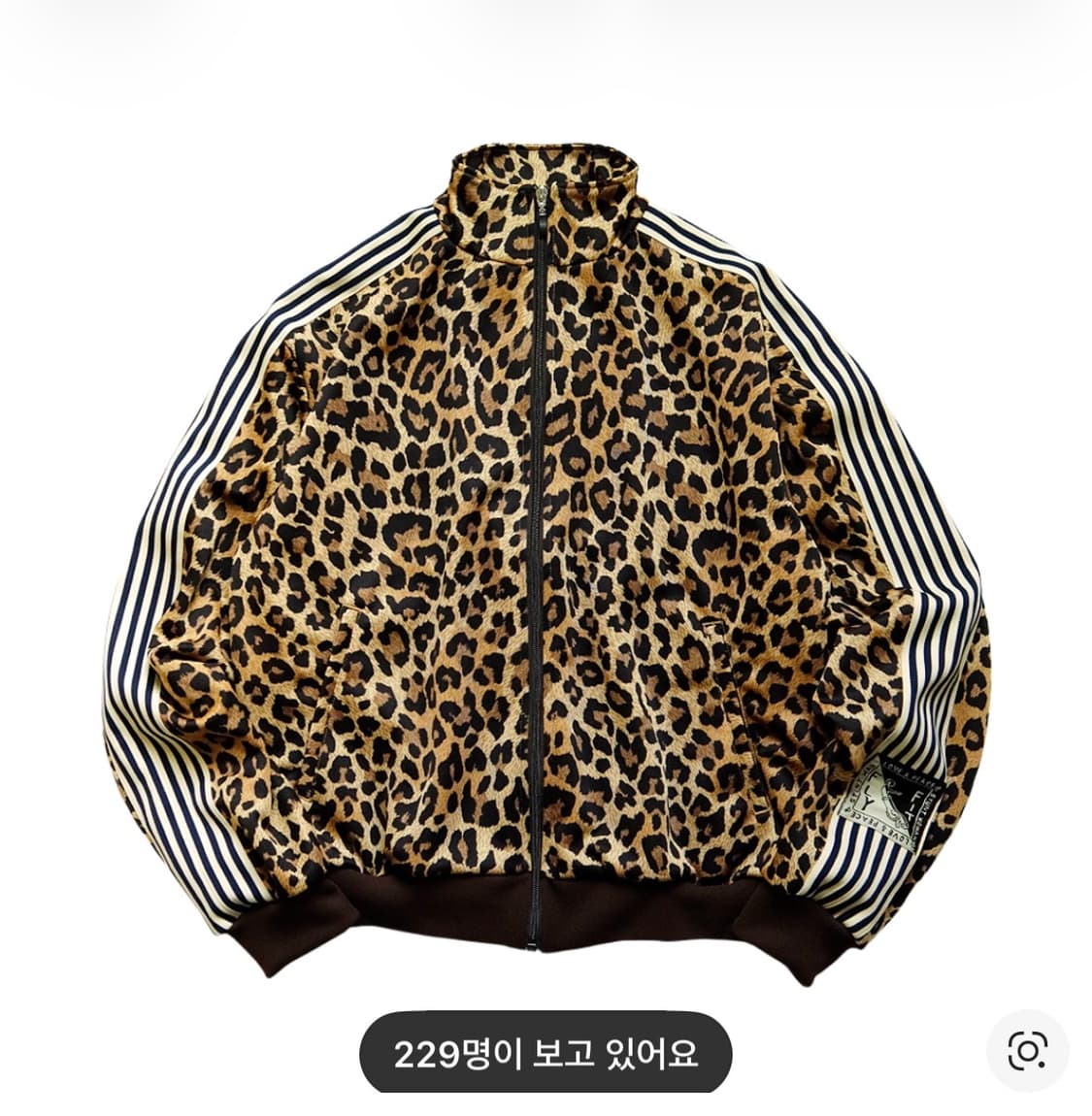 캐피탈 스무스 저지 레오파드 프린트 스턴트맨 앤 우먼 트랙 자켓 브라운 상품이미지1