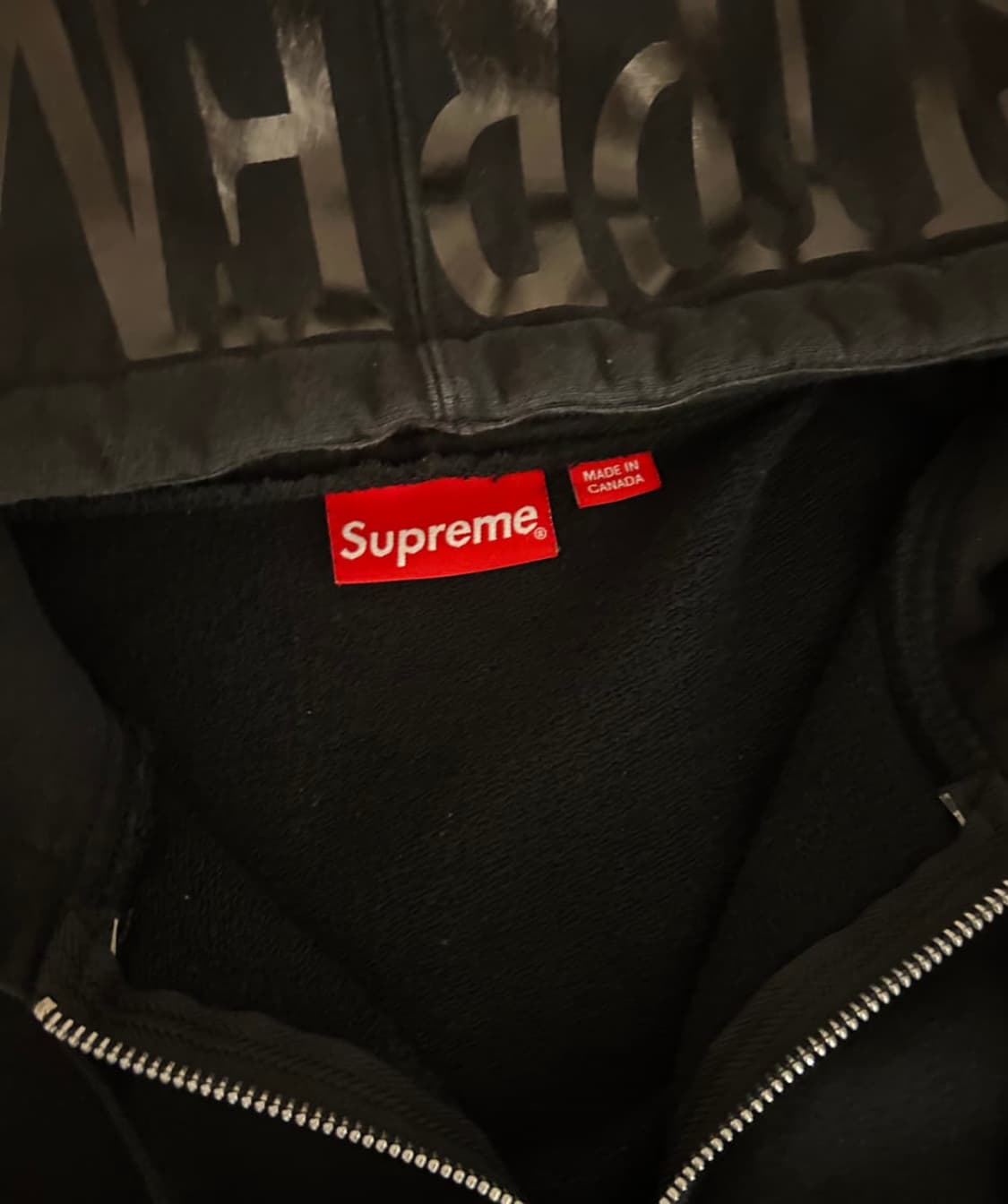 슈프림 호일로고 후드집업 상품이미지3