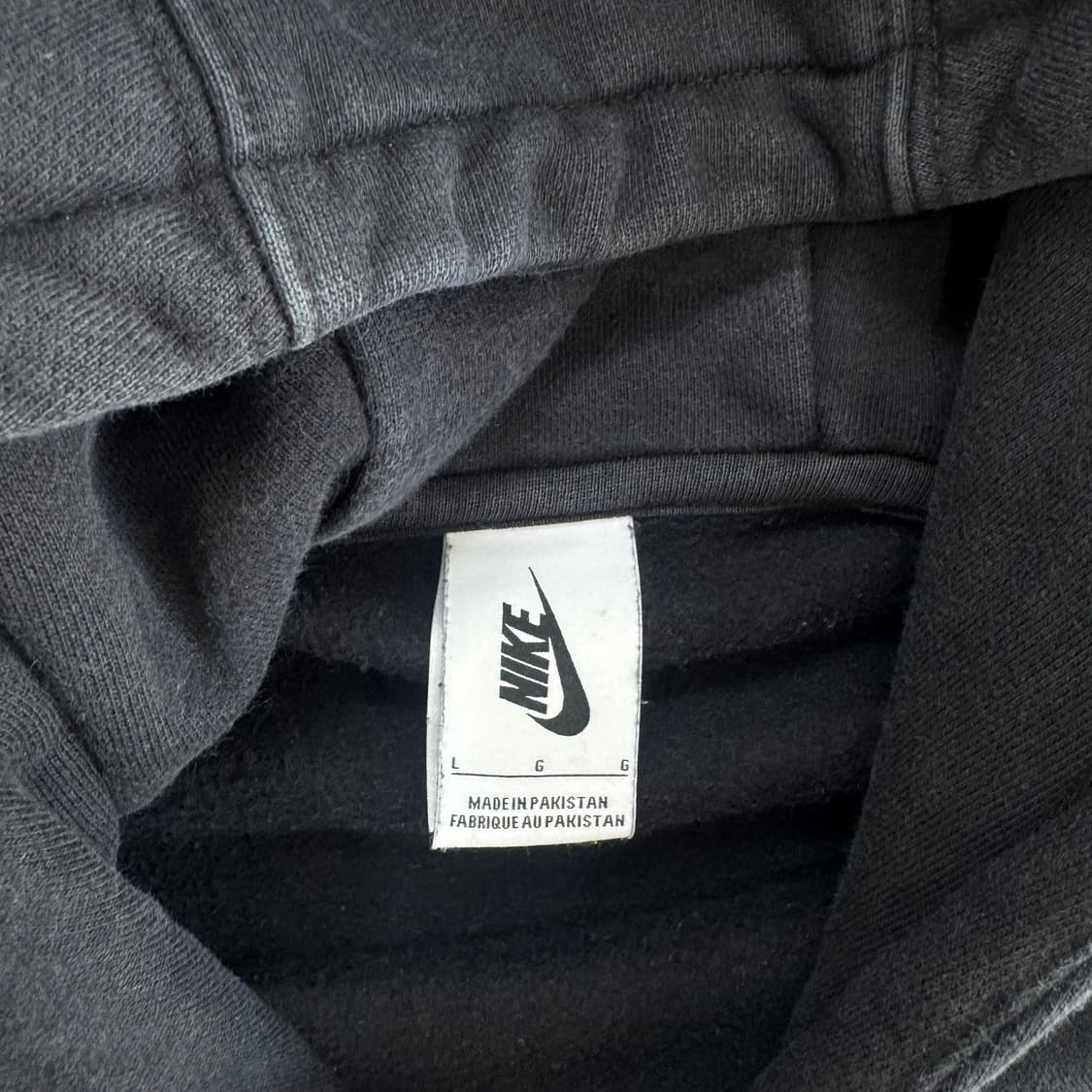 Nike 나이키 화이트 스우시 블랙 후드티  상품이미지5