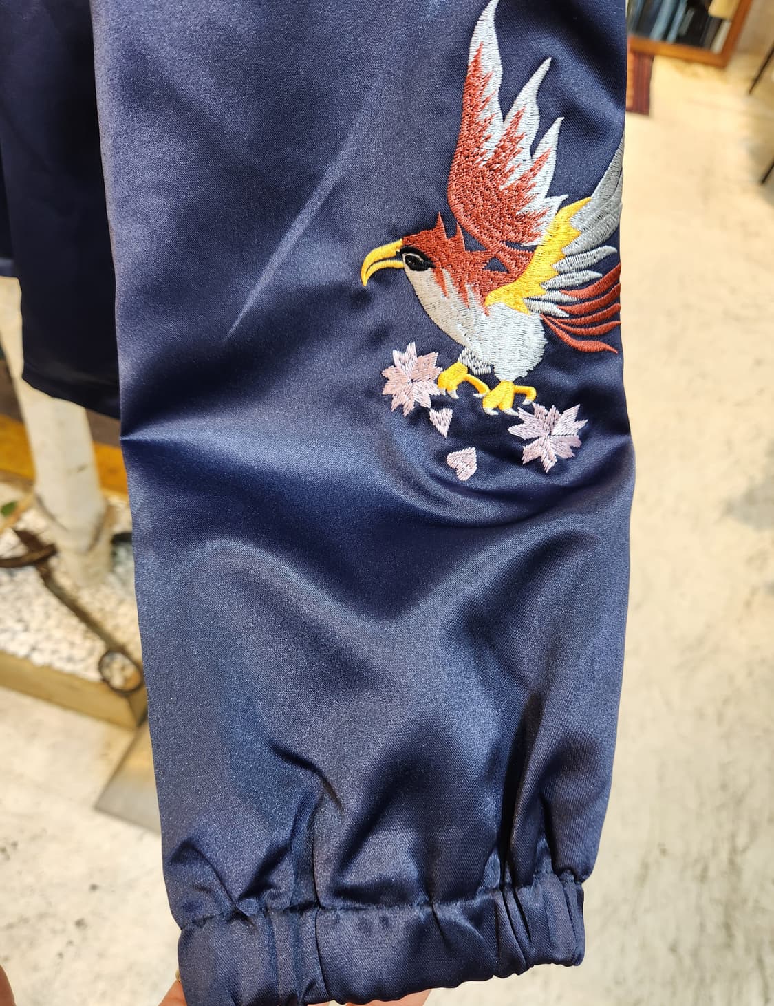 12DEAN 블랙라벨 타이거 자수 네이비 스카잔 상품이미지4