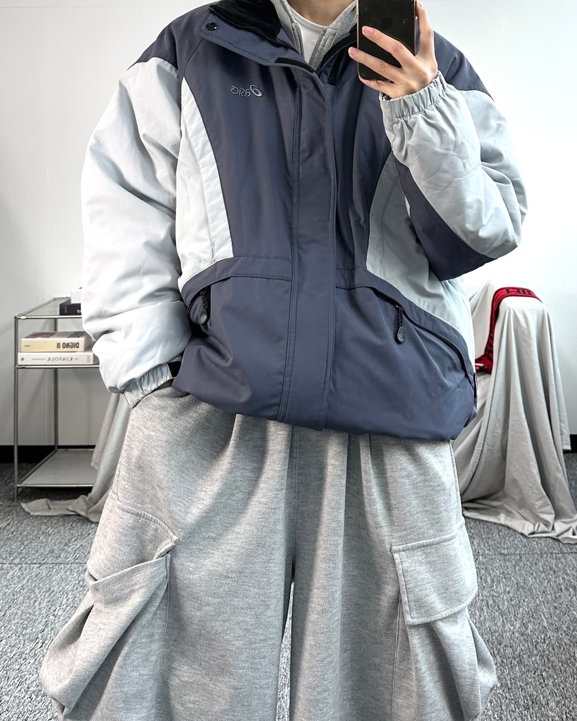 아식스 올드스쿨 패딩 점퍼 XL 상품이미지3