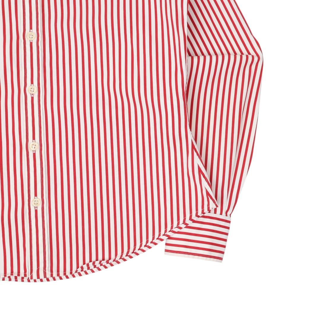폴로 랄프로렌 우먼스 레드 스트라이프 셔츠 상품이미지4