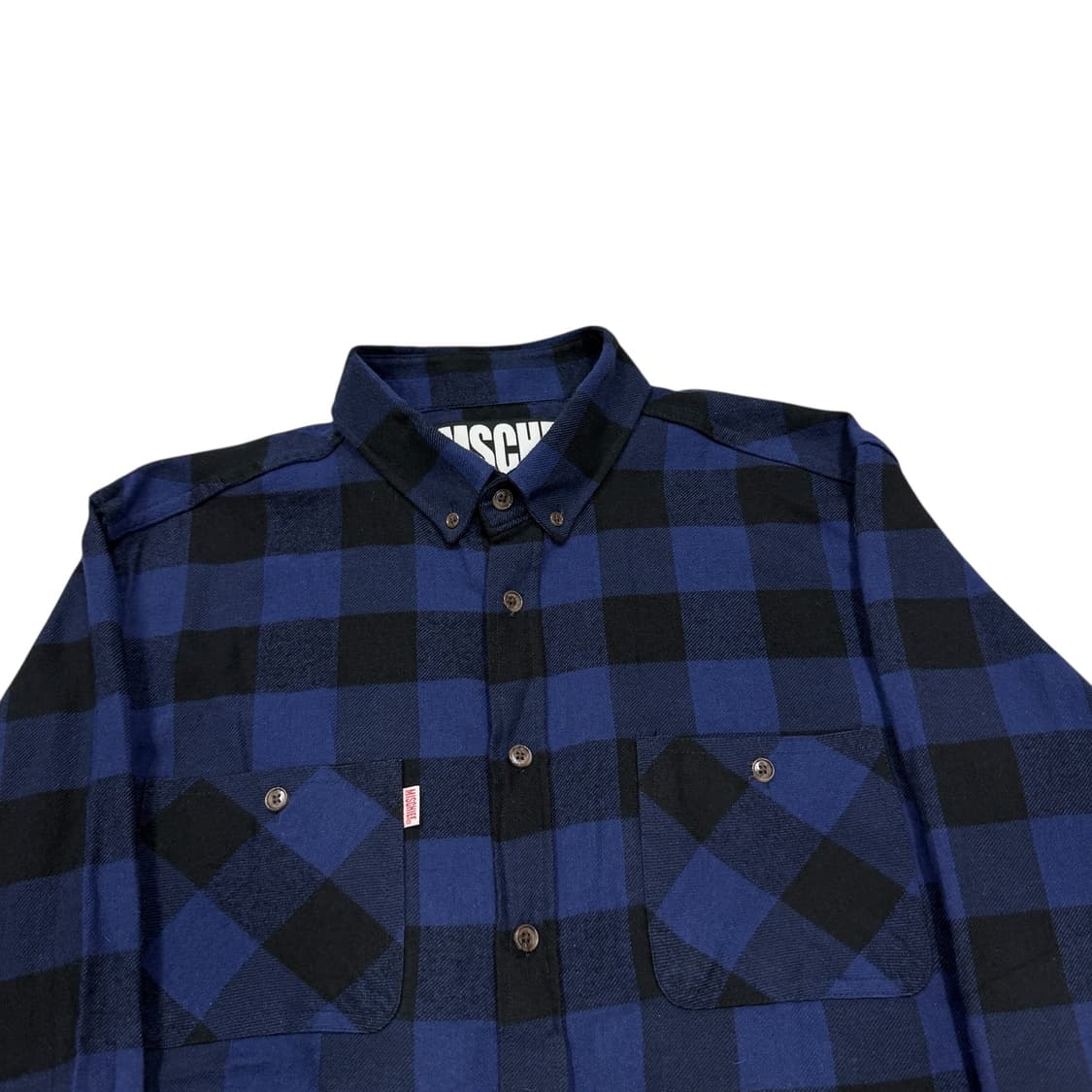미스치프 플란넬 체크 셔츠 남방 버팔로 블루 상품이미지2