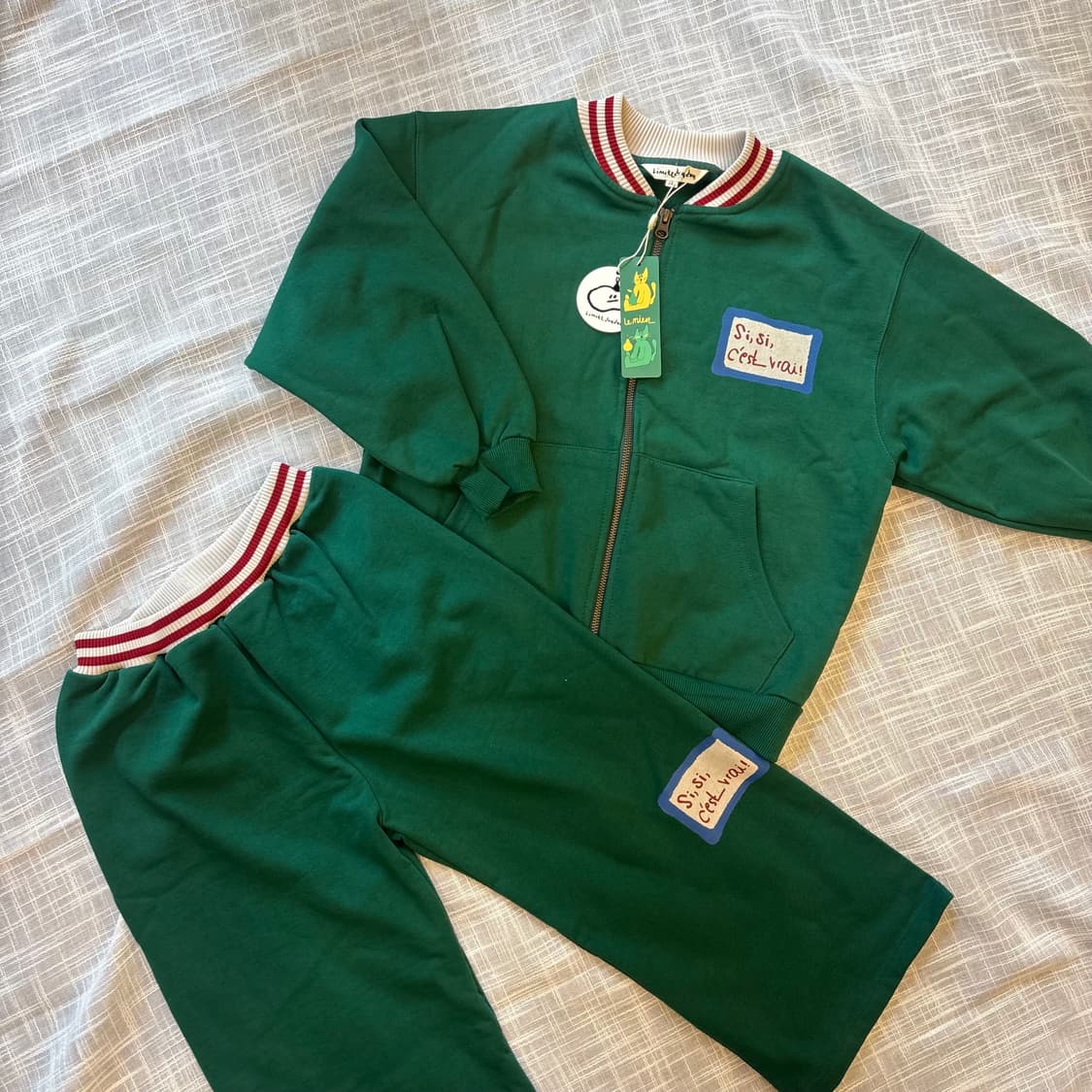 리미떼두두 그린 포인트 셋업(2XL)       상품이미지1