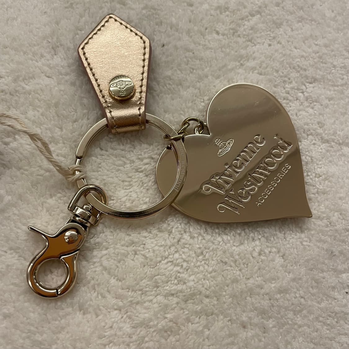 *새상품*비비안웨스트우드 ORB골드 하트 미러 키링 상품이미지6