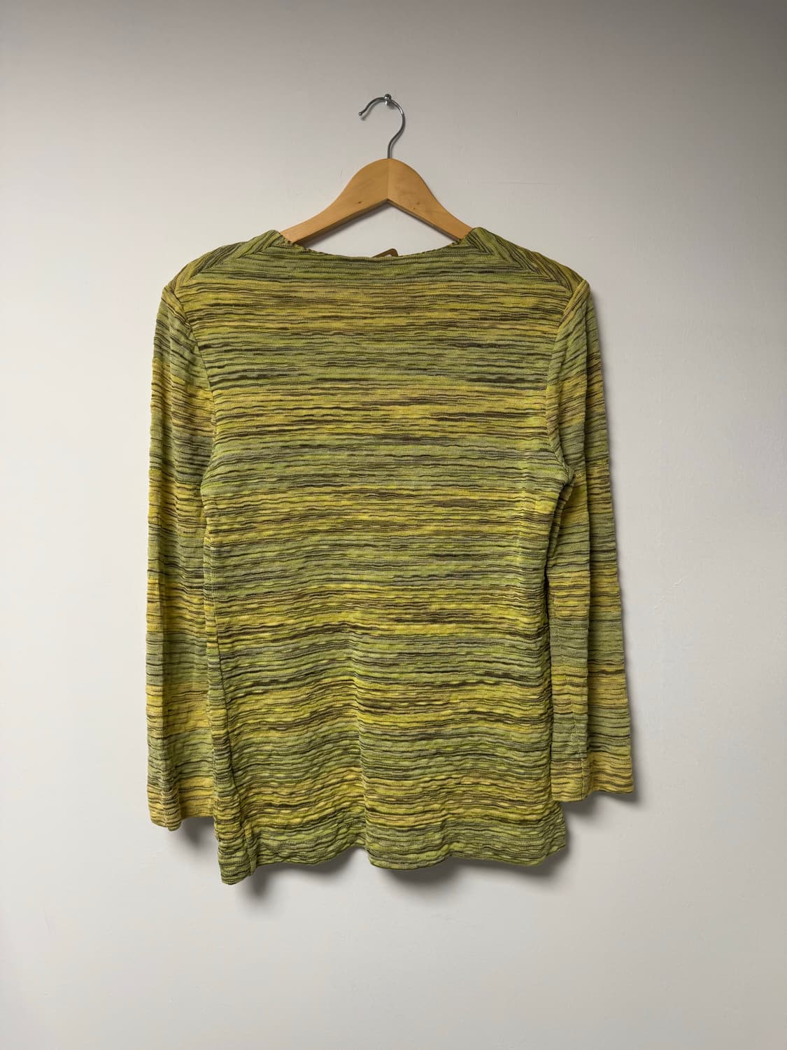 미쏘니 빈티지 패턴 스트라이프 비스코스 니트 가디건 48 상품이미지5