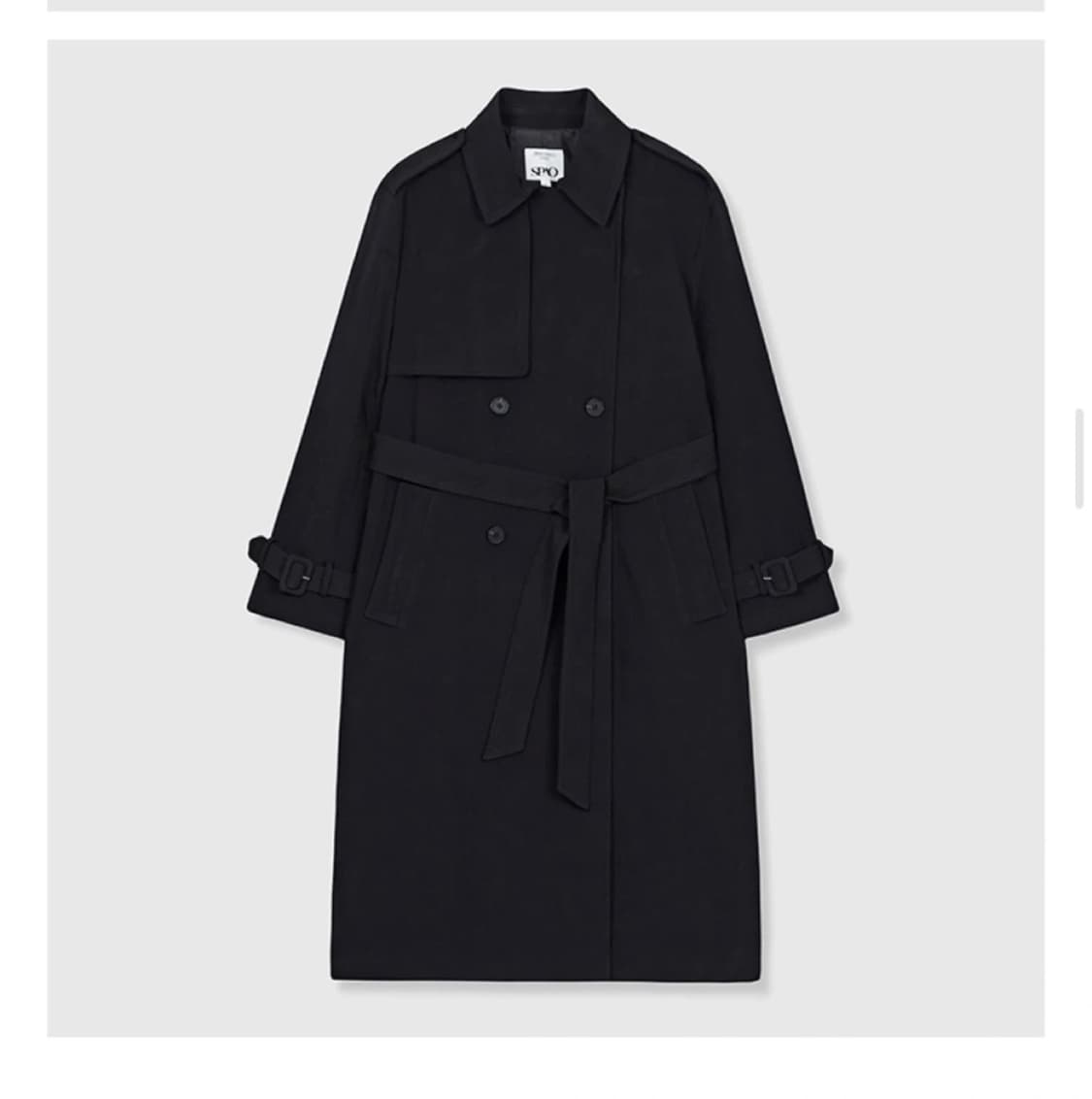 스파오 도톰폴리 롱 트렌치 코트  상품이미지3