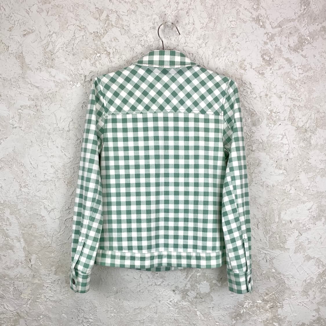 이삭 미즈라히 체크 패턴 코튼 블렌드 트러커 자켓 상품이미지4