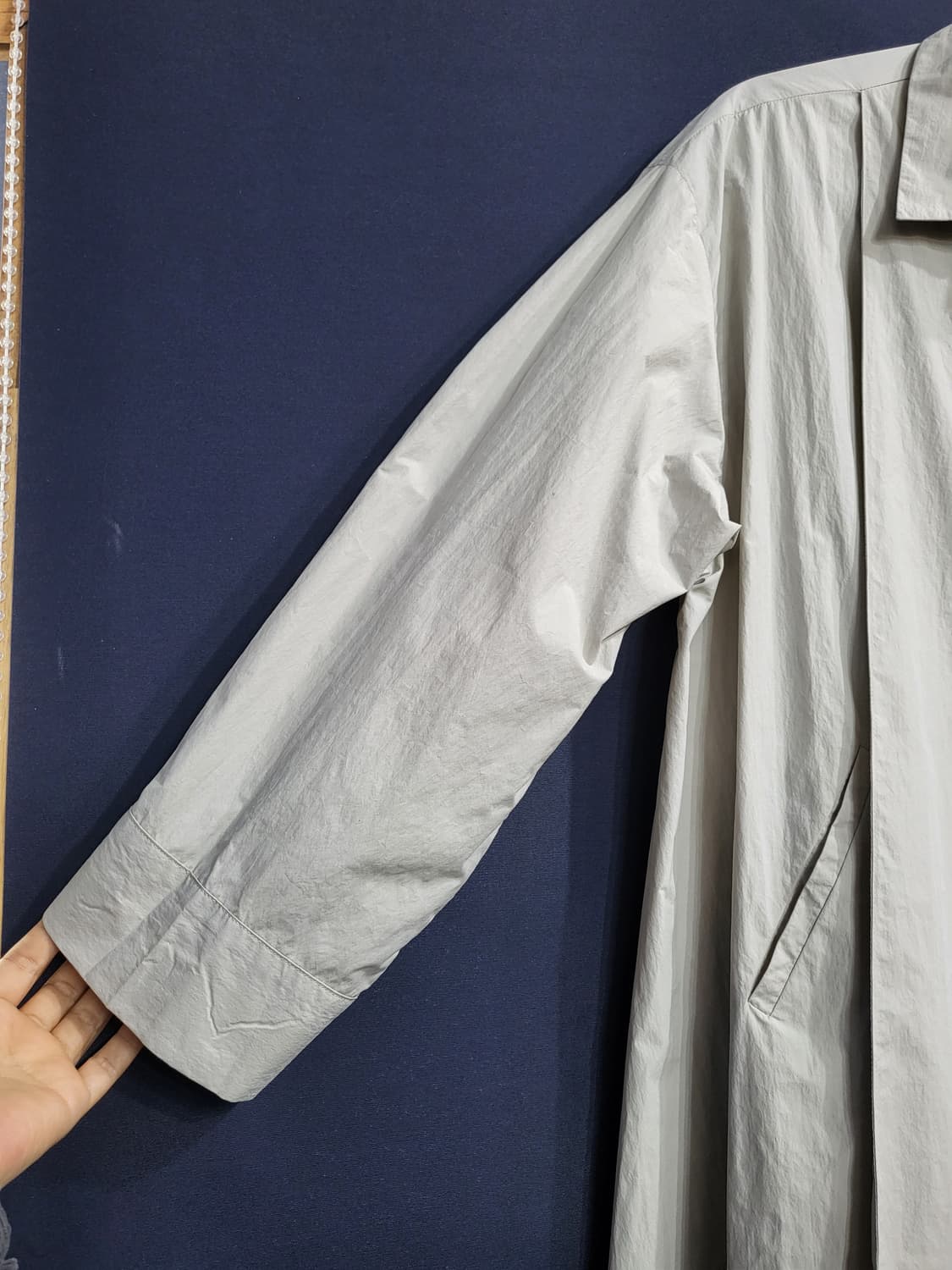 핀턱 셔츠식 프리 자켓(새상품) 상품이미지6