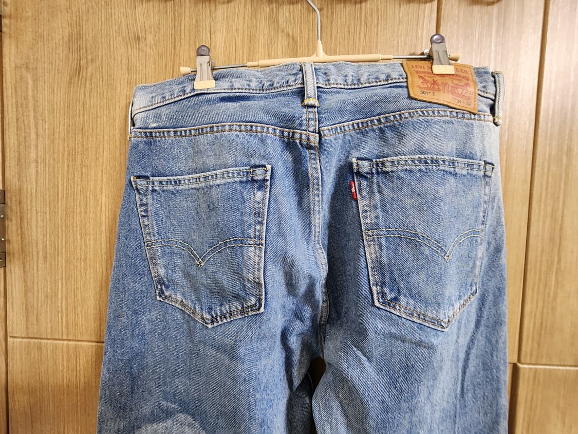 (34)리바이스 501 T 빈티지 데미지 데님 팬츠 상품이미지5