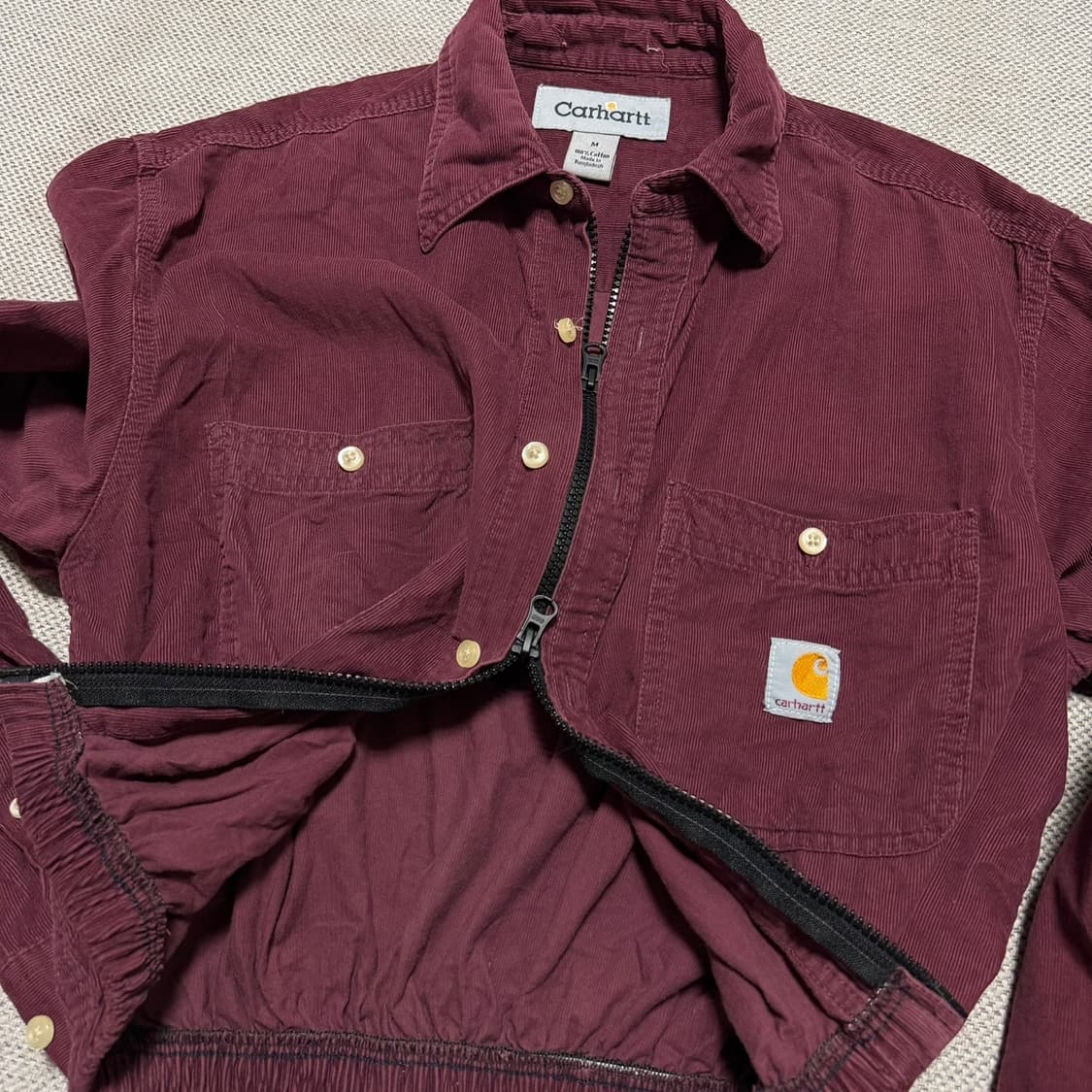 칼하트 코듀로이 커스텀 크롭 자켓 상품이미지3