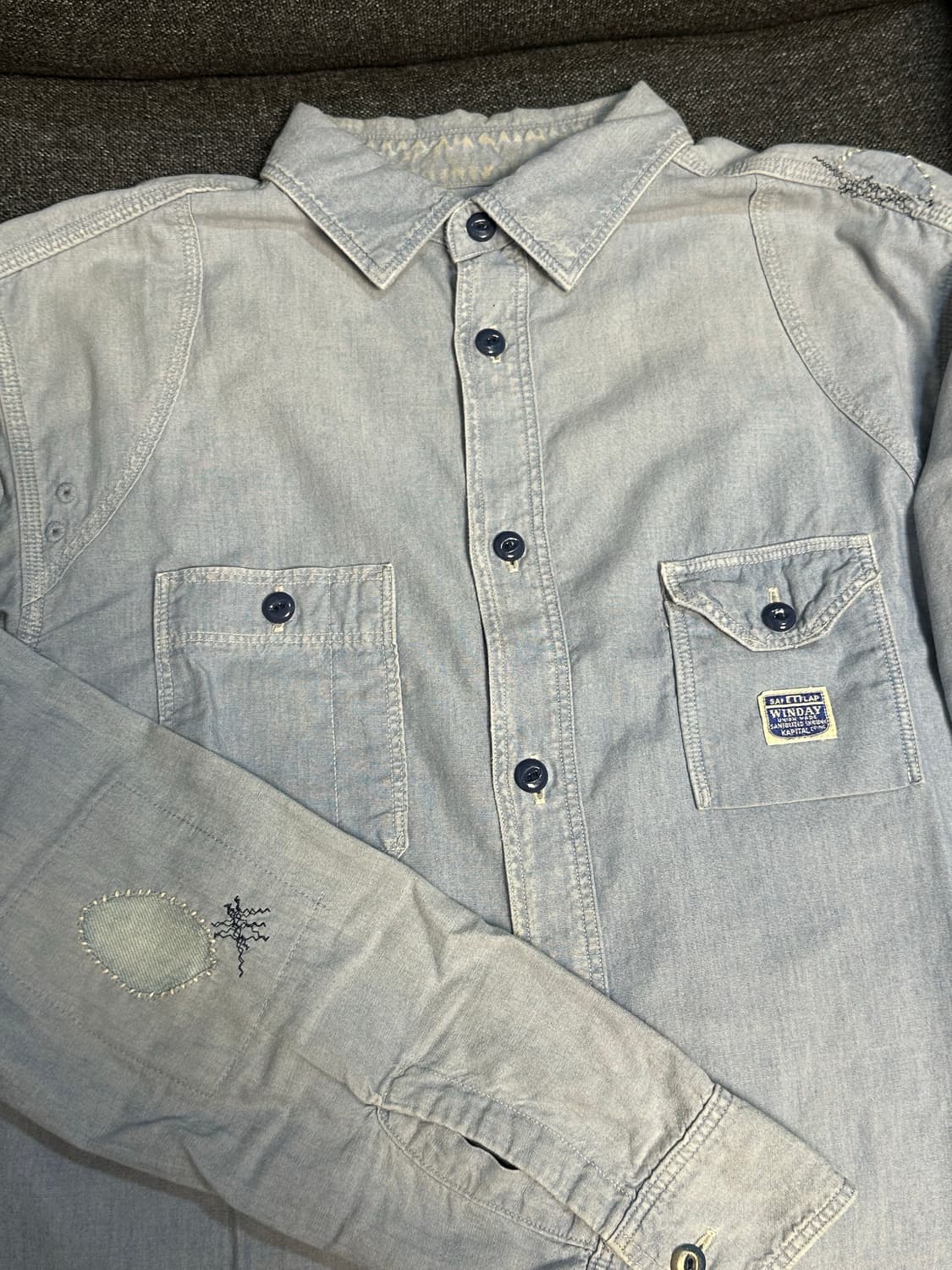 kapital 캐피탈 샴브레이셔츠 L사이즈 KR2206LS04 상품이미지2