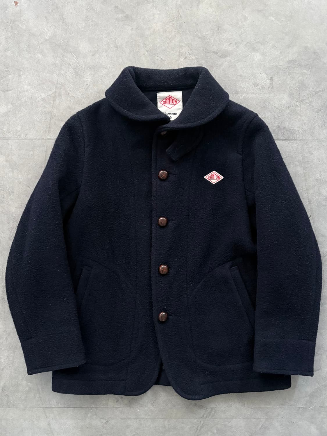 DANTON 단톤 네이비 울 카라 자켓 상품이미지2
