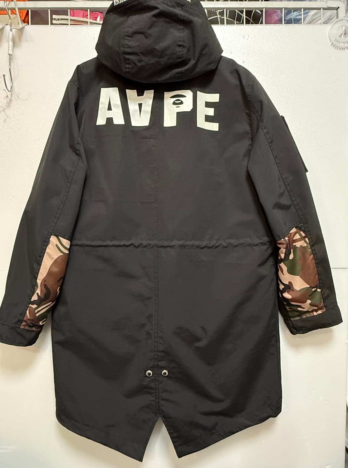 AAPE BY *A BATHING APE®  카모 투인원 파카 재킷 L 상품이미지6