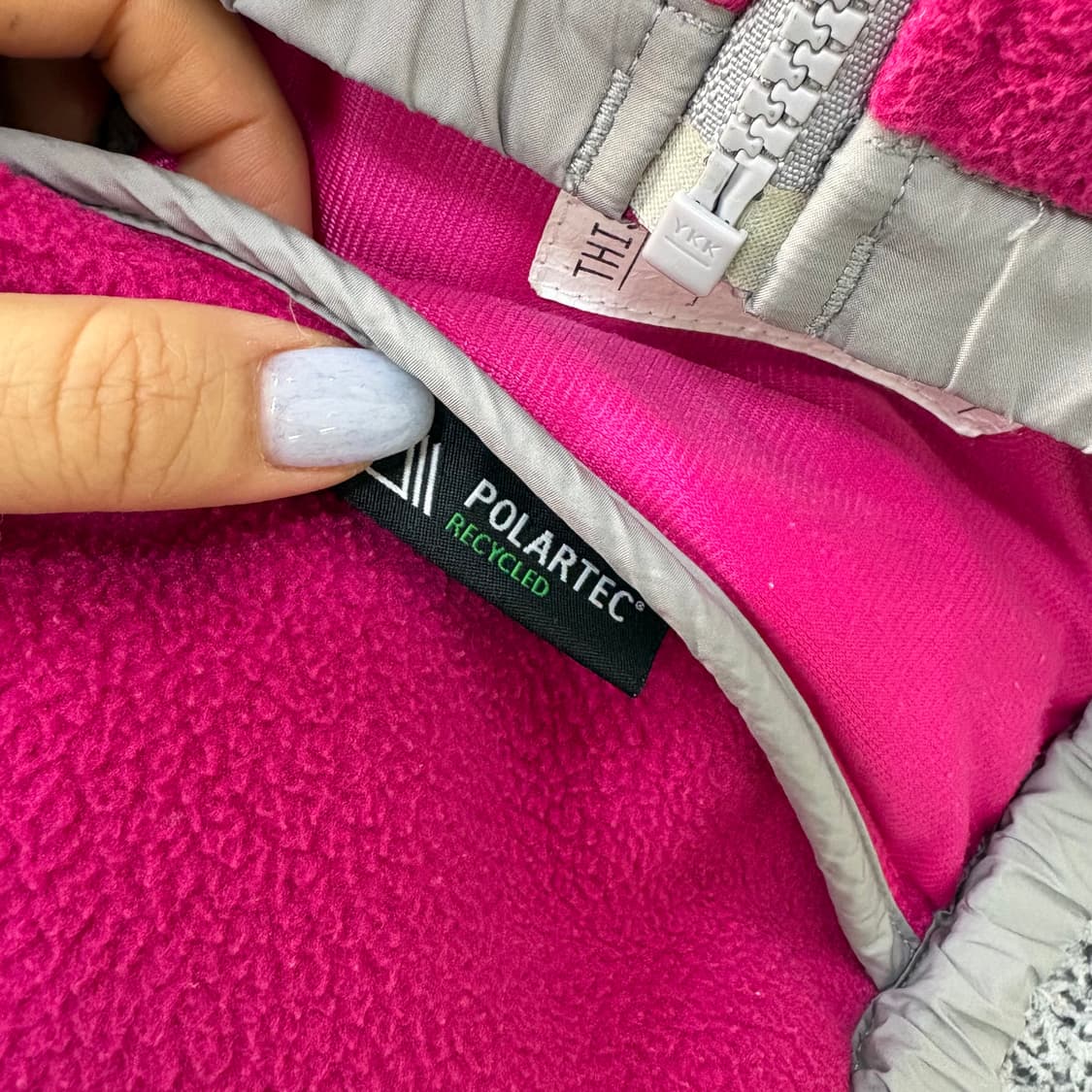 실측확인 노스페이스 키즈 후리스 자켓 0310J 상품이미지4