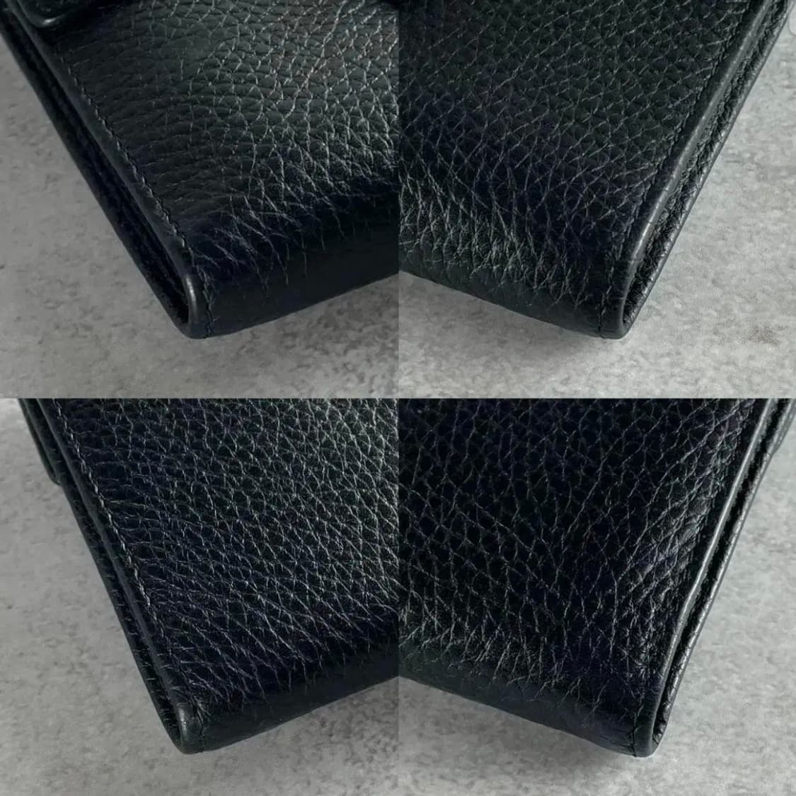 비비안 웨스트우드 트라이 버클 가죽 지갑 상품이미지6