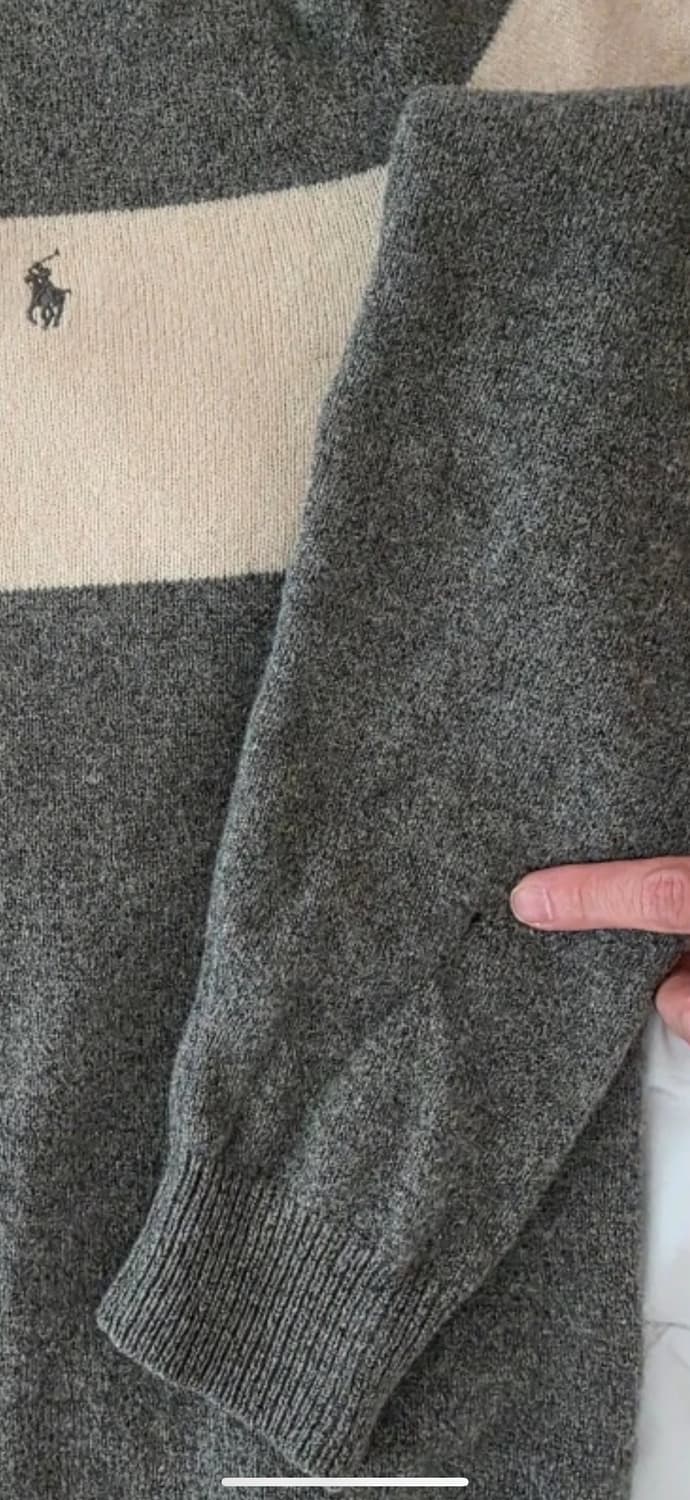 폴로 랄프로렌 그레이/아이보리 니트 상품이미지5