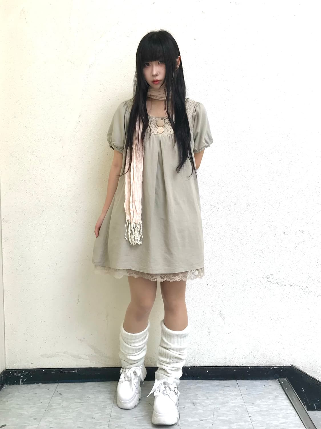 모리 모카 퍼프 레이스 베이비돌 원피스 상품이미지1