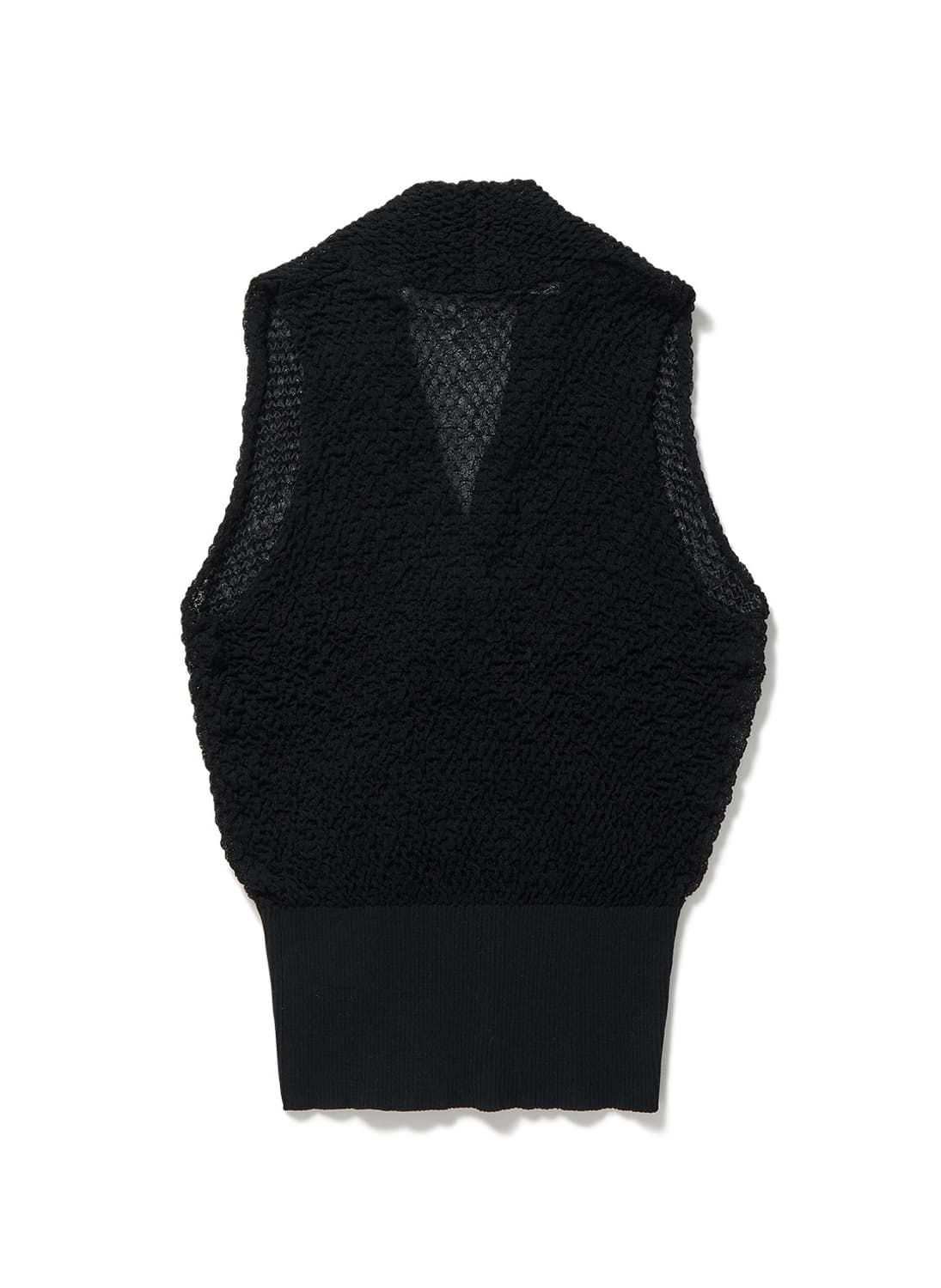 [F]퍼버즈 26ss Shirring 시어 니트/블랙 상품이미지3