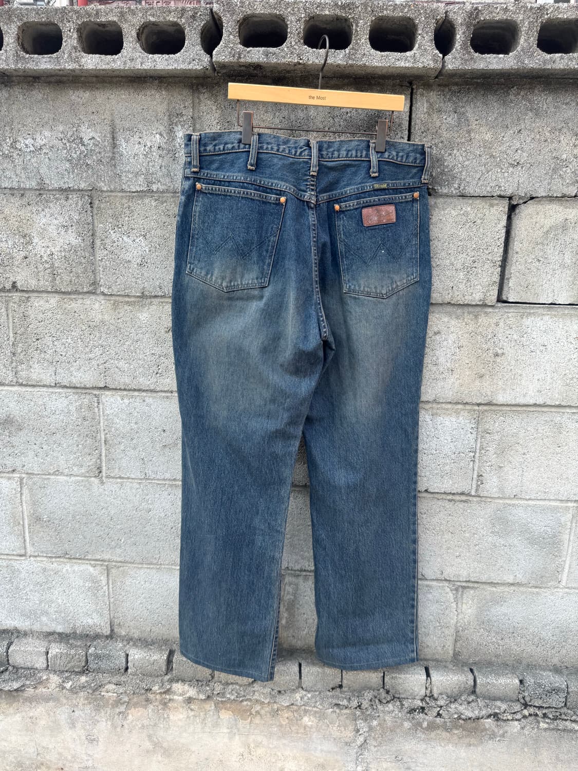 랭글러 빈티지 m1508 레귤러 스트레이트 워싱 데님 팬츠 36 상품이미지2