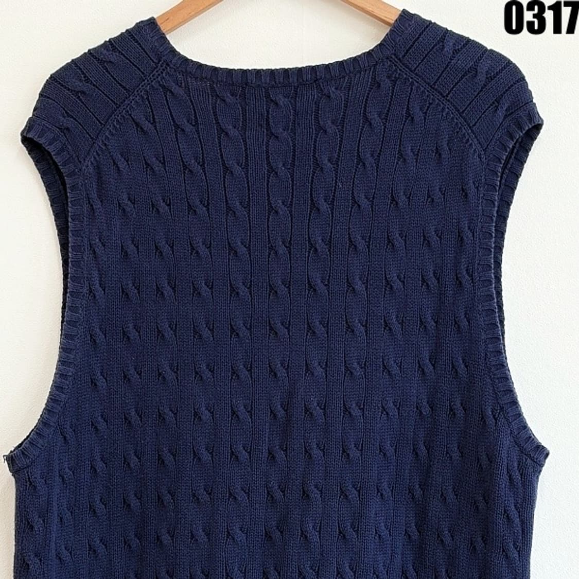 폴로 랄프로렌 정품 케이블 니트 베스트 XL  상품이미지8