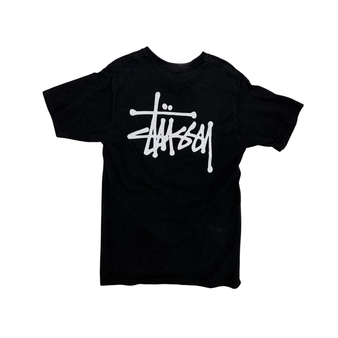 10s 스투시 스몰 로고 미니멀 티셔츠 상품이미지4