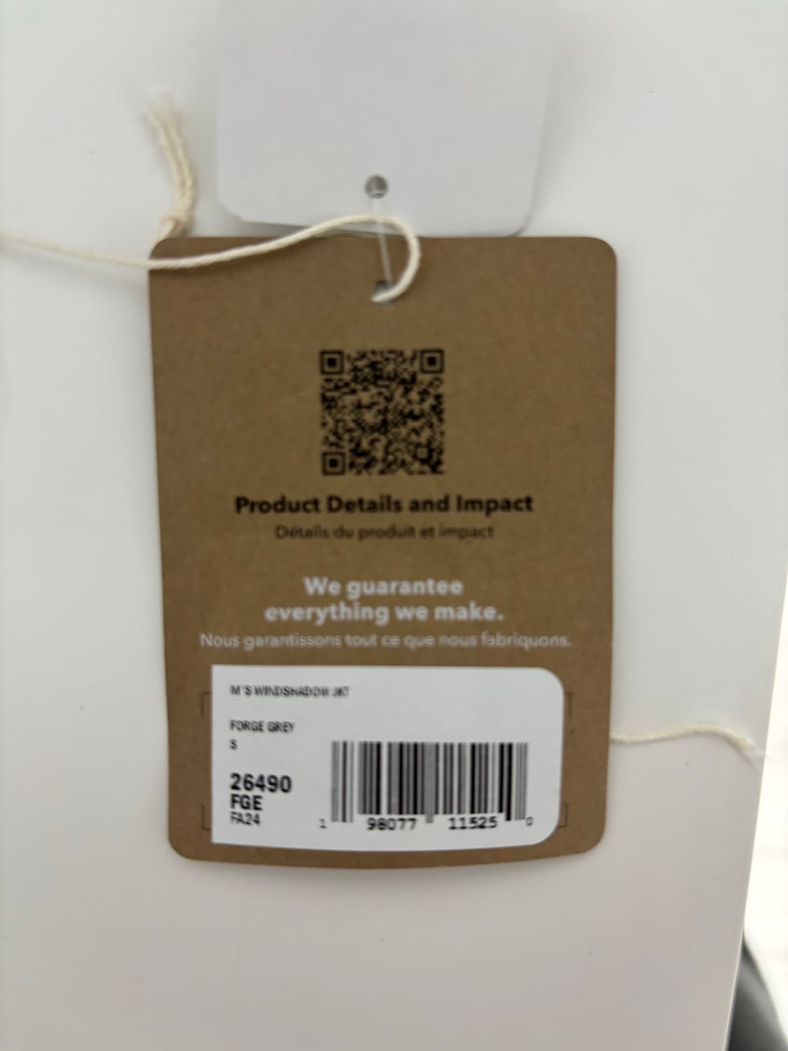 파타고니아 윈드쉐도우 파카 mens s (95-100) 신품 팝니다 상품이미지9