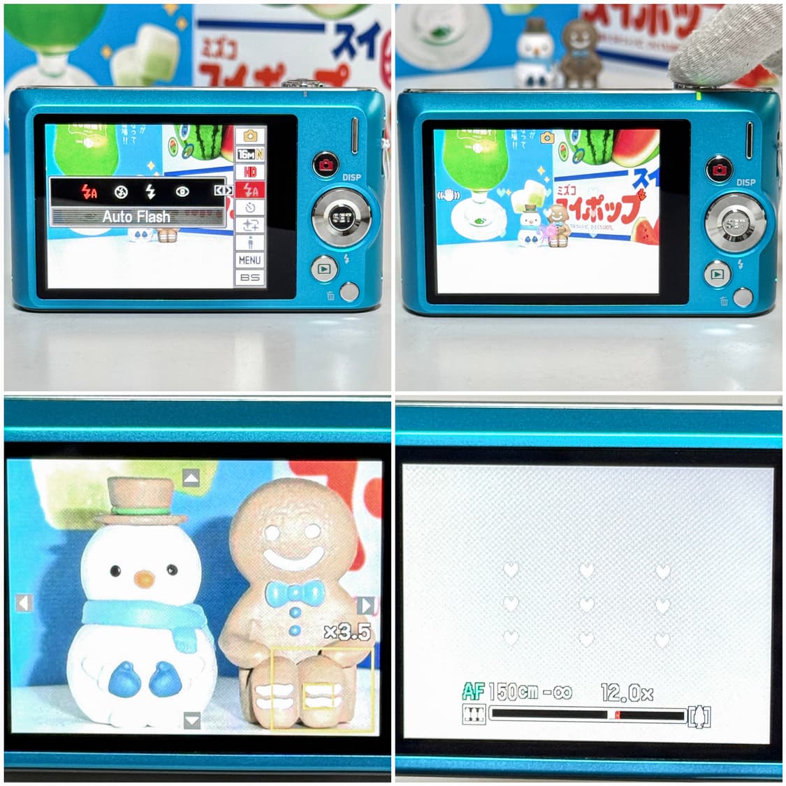 카시오 엑슬림 ZS210 스카이블루 빈티지디카 상품이미지5