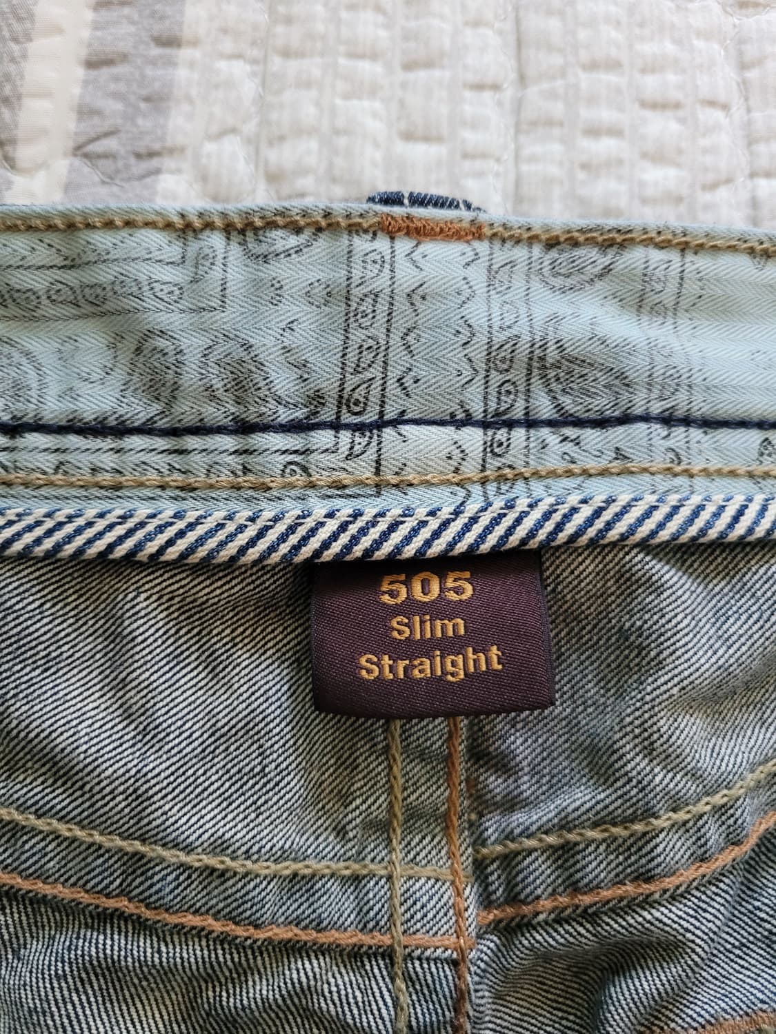 리바이스 Levi's EH505 유럽헤리티지 슬림스트레이트 워싱진 30 상품이미지4