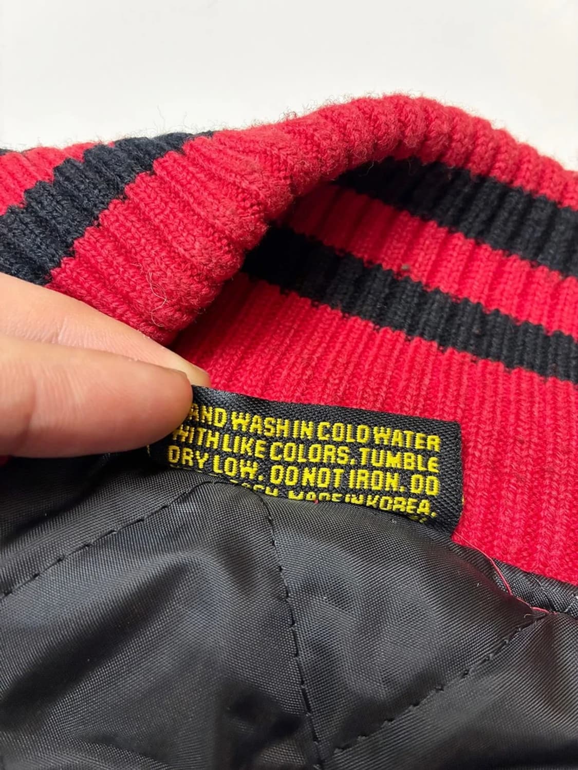 CHEDDA CLOTHING 00's 가죽 울 바시티 자켓 PN5545 상품이미지9