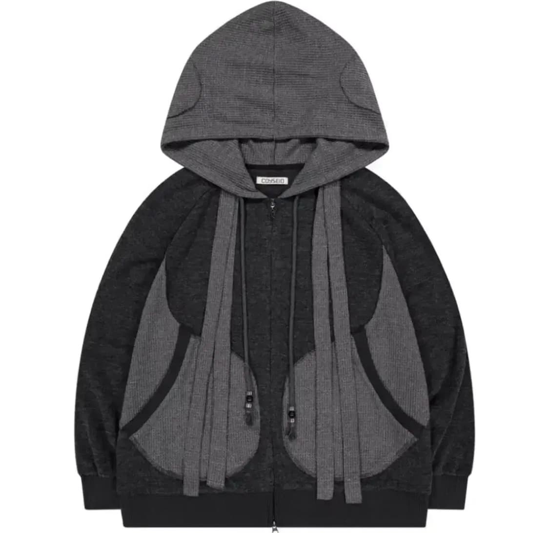 코이세이오 이어머프 후드집업 차콜 상품이미지1