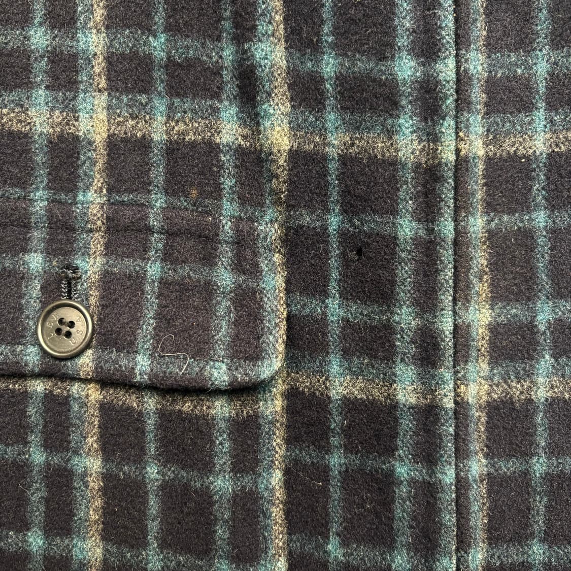 90s Lee 빈티지 그린 체크 울 자켓 XL 상품이미지10