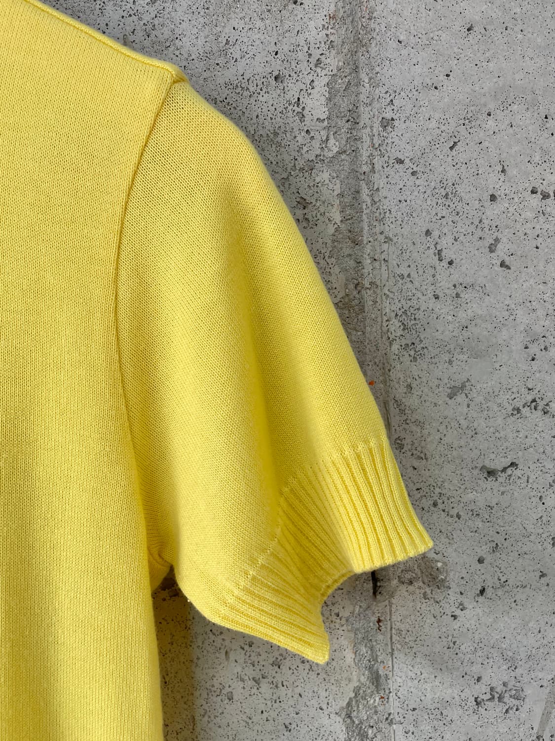00s Courreges 꾸레쥬 로고 탑 옐로우 상품이미지9