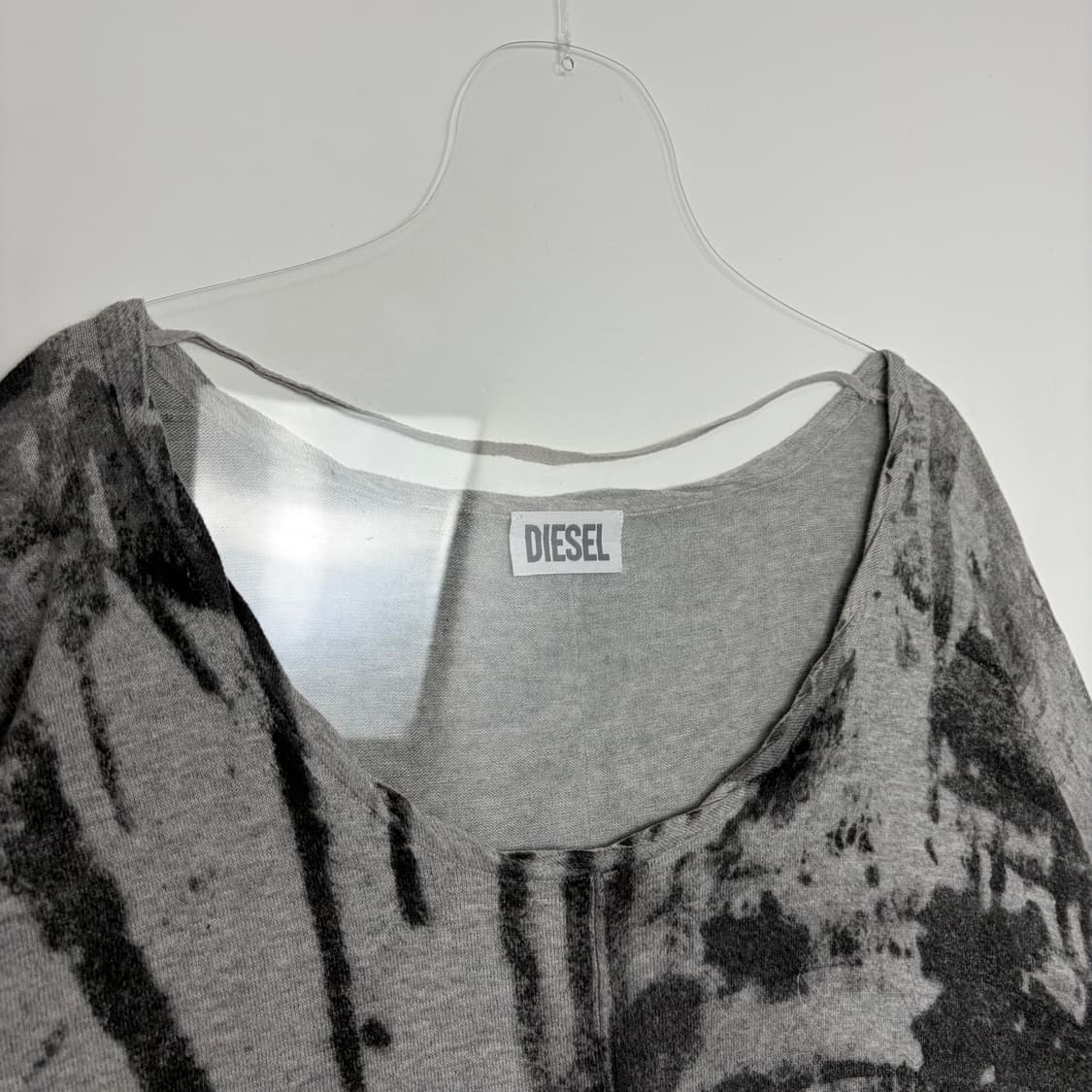 디젤 패턴 니트 원피스 티셔츠 상품이미지2