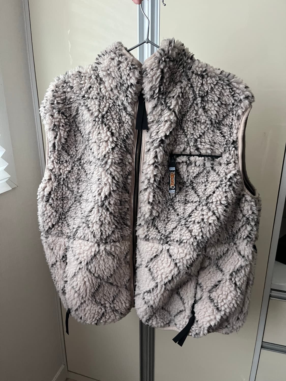 캐피탈 기모노 사시코 보아 플리스 리버시블 베스트 키나리 상품이미지2