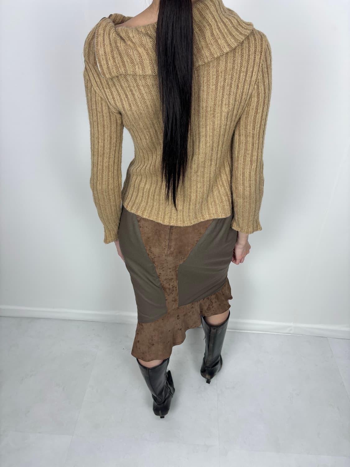 ZIP RIBBED KNIT 상품이미지5