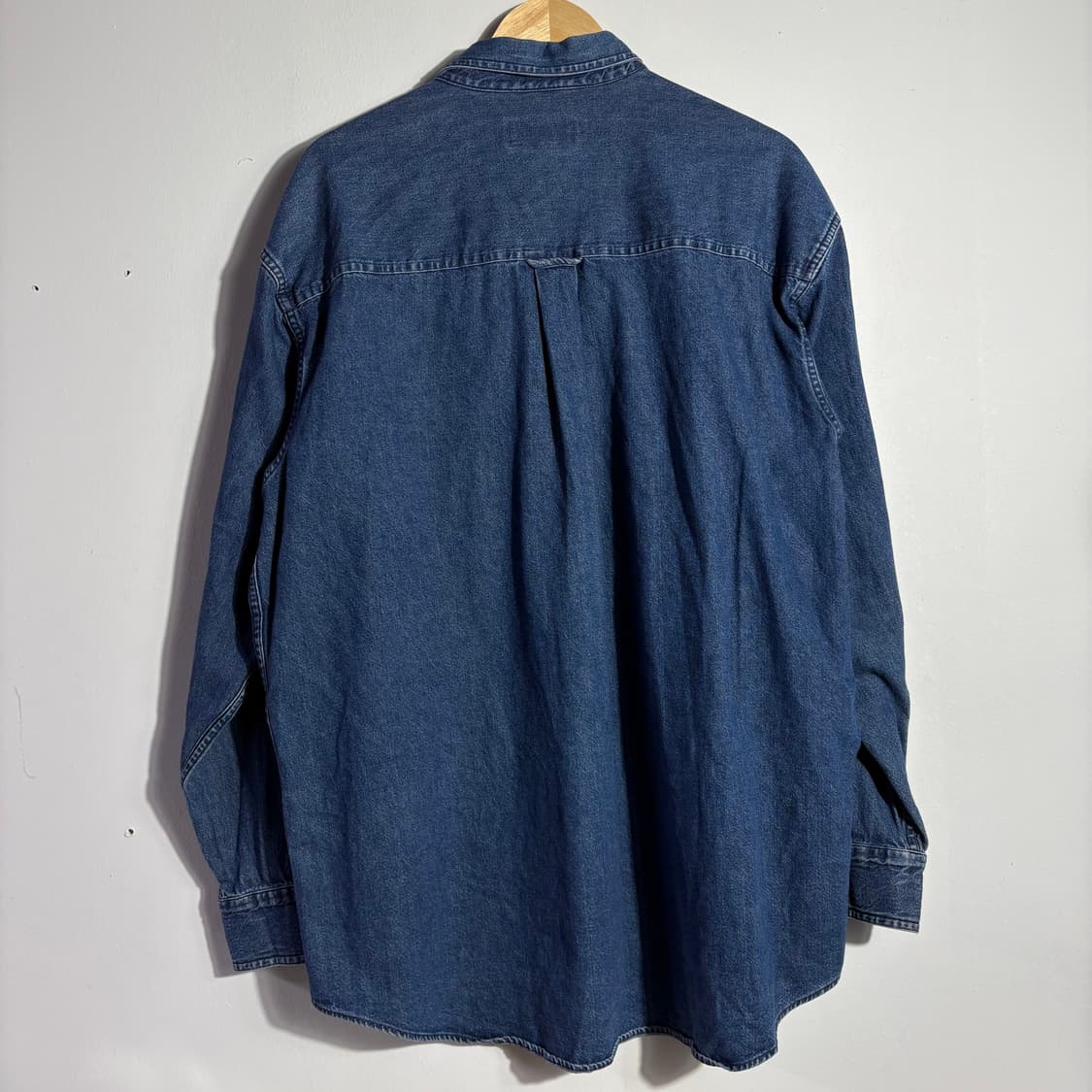 폴로 랄프로렌 빈티지 골드 로고  데님 셔츠  (무료배송) 상품이미지4